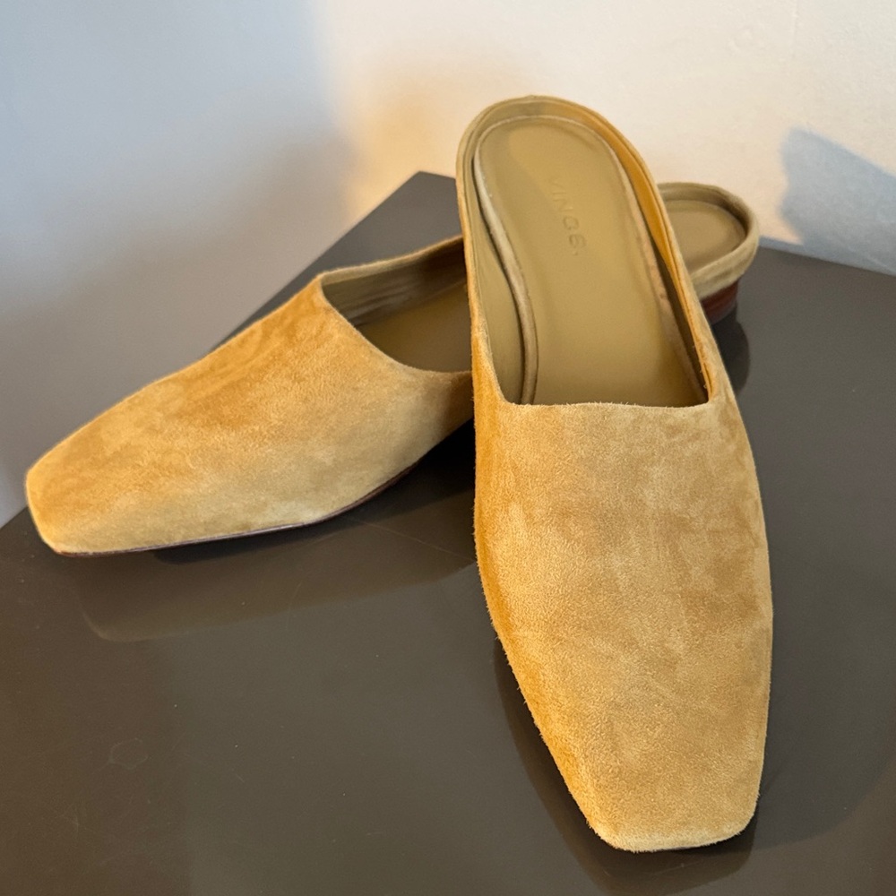 Vince Valentina Square Toe Slides